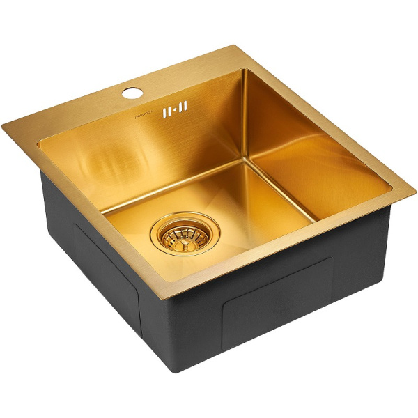 Кухонная мойка Paulmark  Favor PM214551-BG брашированное золото