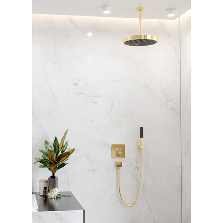 Верхний душ Hansgrohe Rainfinity 360 1jet 26231990 полированное золото