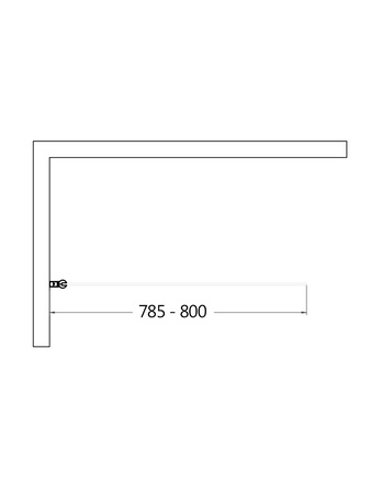 Шторка на ванну AQUAme AQM2859-L