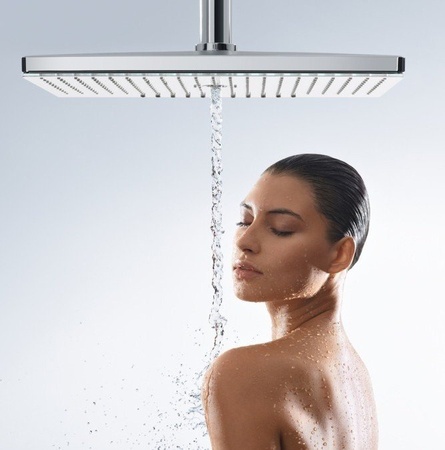 Верхний душ с кронштейном Hansgrohe Rainmaker Select 460 3jet 24007400 белый/хром