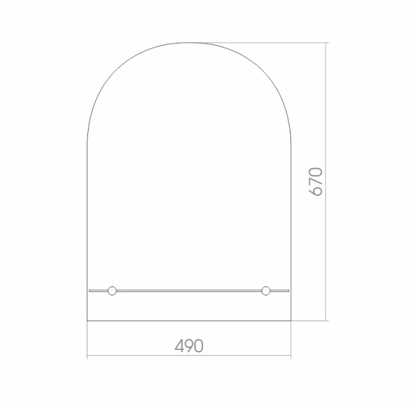 Зеркало (49х67) Silver Mirrors Аркада-Люкс 00000020