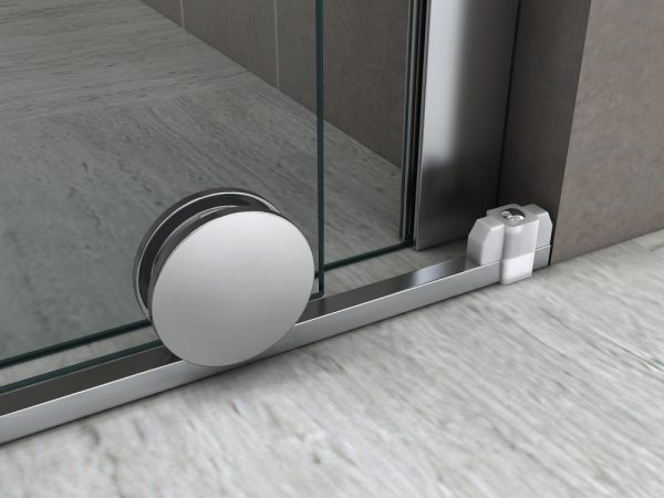 Душевая перегородка (120х200) ABBER Komfort AG09120 хром