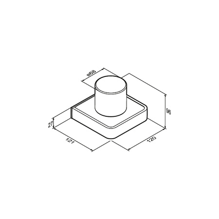 Стакан для зубных щеток Damixa Jupiter DA7734300