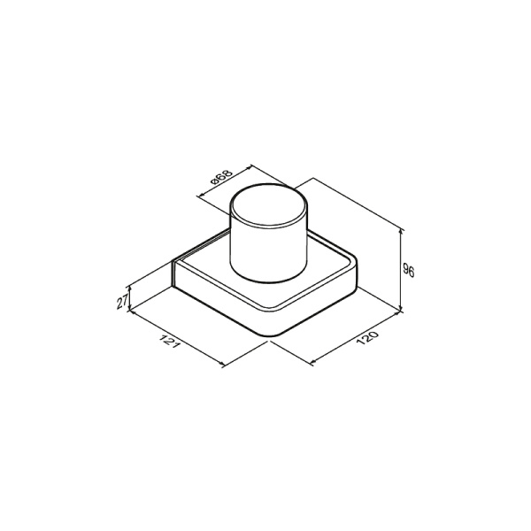 Стакан для зубных щеток Damixa Jupiter DA7734300