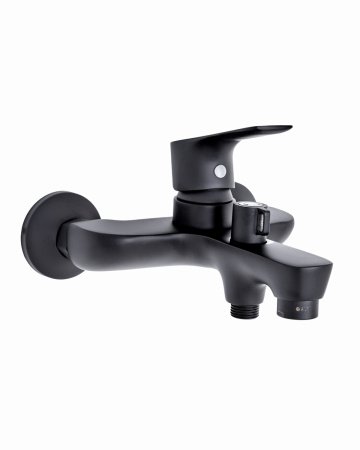 Душевая система Orange Aristo M19-944b смеситель с изливом, черный матовый