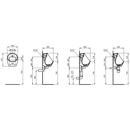 Писсуар подвесной Ideal Standard SPHERO MINI E182801