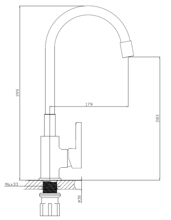 Смеситель для кухни ESKO Coral CL 519 W