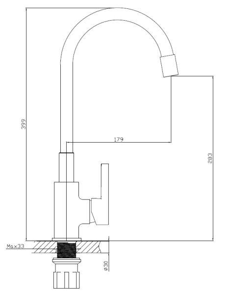 Смеситель для кухни ESKO Coral CL 519 B