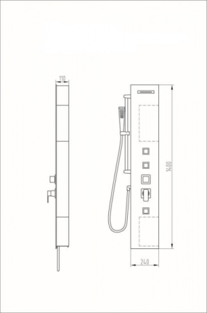 Душевая панель Orans SP-G105