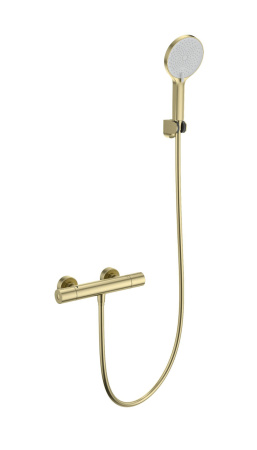 Смеситель для душа с термостатом WONZON & WOGHAND INN1, брашированное золото WW-B3013-A-BG