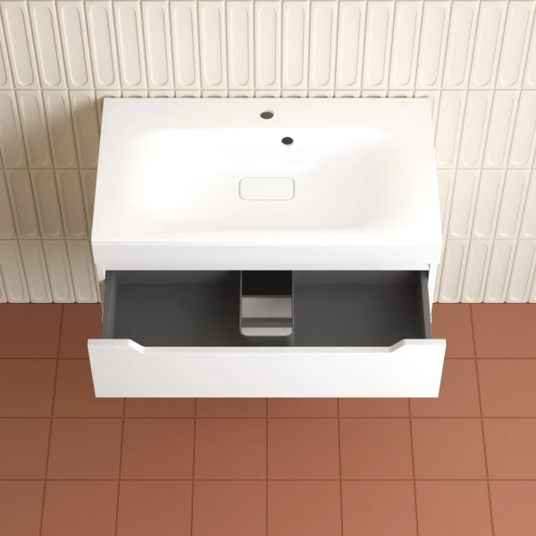 Тумба подвесная  без раковины 80 см Style Line Остин ЛС-00002403 белый матовый