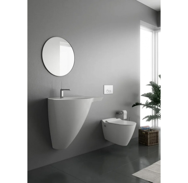 Унитаз подвесной безободковый с форсункой биде Bien Mineral MNKA052N1VE0W5000