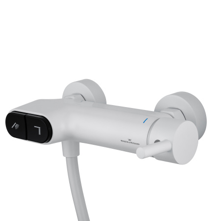 Смеситель для душа с встроенным изливом WONZON & WOGHAND MUSE Corno, белый матовый WW-A30902-MW