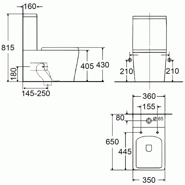 Унитаз-компакт Teka Formentera 700170200
