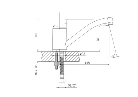Смеситель для кухни ESKO Belgrade BD 15