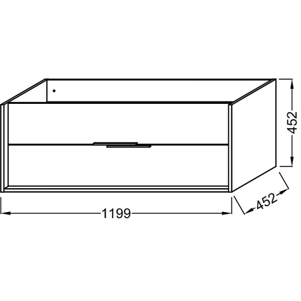 Тумба под раковину Jacob Delafon Vivienne 120 EB1669-J5-J54