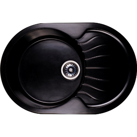 Мойка гранитная Ganzer 50x76 см (черный) GZ50076С