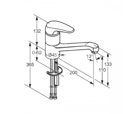 Смеситель для кухни KLUDI TERCIO 389630575