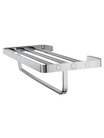Полотенцедержатель с полкой WONZON & WOGHAND LOTTE, хром WW-8381A