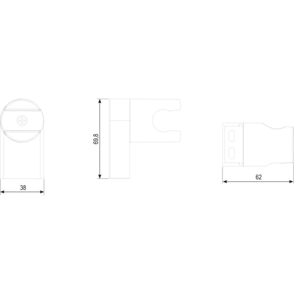Держатель для душа Ravak Chrome 611.00 X07P011 Держатель для душа Ravak Chrome 611.00 X07P011