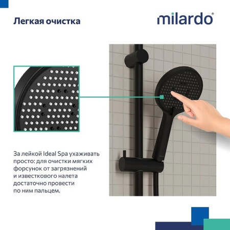 Ручной душ Milardo Ideal Spa 3F ILS3FBRM18
