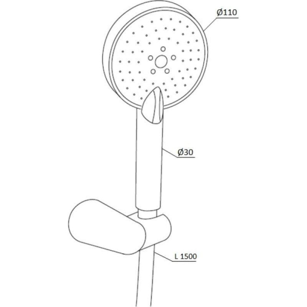 Ручной душ Damixa Origin One 918100200 Ручной душ Damixa Origin One 918100200