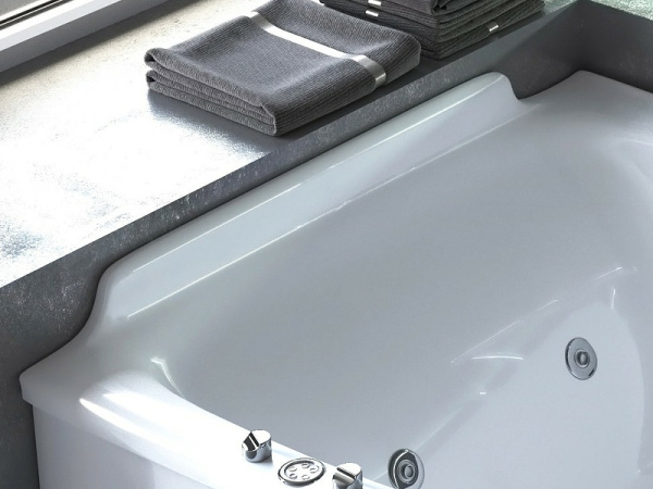 Ванна из искусственного камня Астра-Форм Анастасия левая (182х125) 01010063 белый матовый