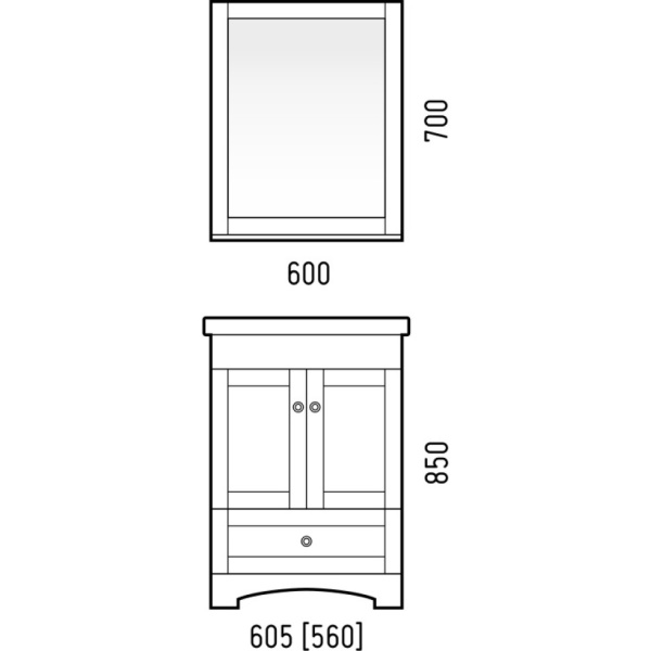 Тумба напольная Техас 60 SD-00000361