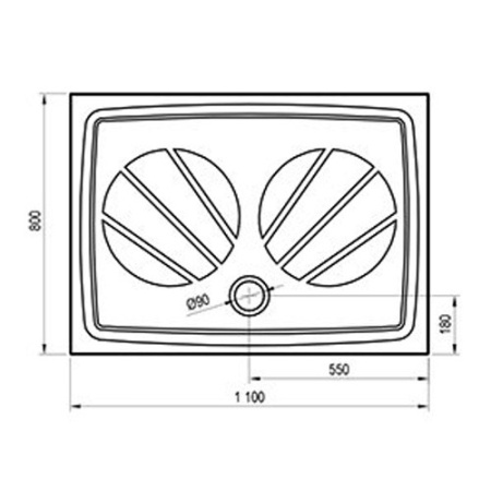 Душевой поддон Ravak XA03D401010