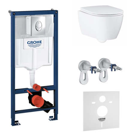 Комплект инсталляции с унитазом GROHE Rapid SL Essence Ceramic 3838571 микролифт