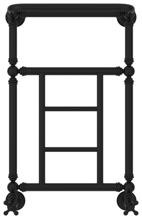 Полотенцесушитель Водяной Сунержа Ренессанс 1452 (66х40) Матовый Черный 31-0282-6640