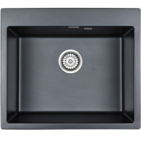Кухонная мойка Paulmark  Kante 60 PM106052-BLM  черный металлик