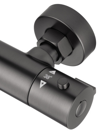 Смеситель для душа с термостатом WONZON & WOGHAND INN 3, темный графит WW-B2065-A-BGG