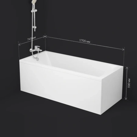 Акриловая ванна (170х75) Am.Pm Gem W93A-170-075W-A белый