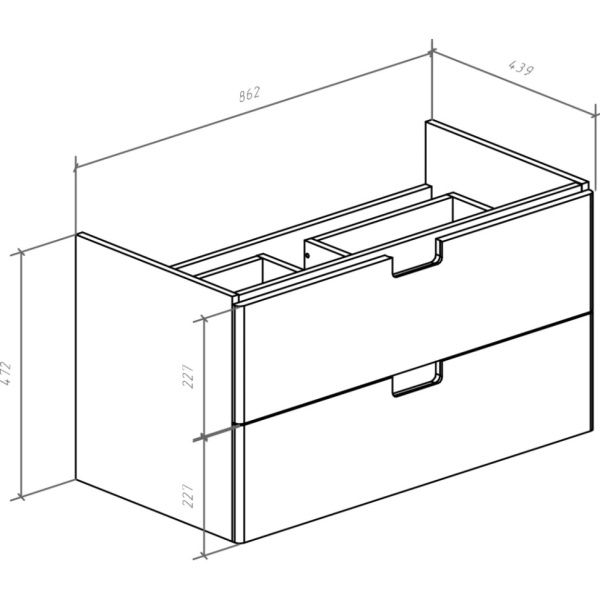 Тумба под раковину Bellezza Пегас 90 4630415270048