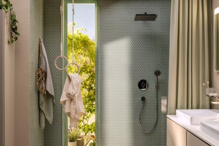 Смеситель для ванны на 2 потребителя Hansgrohe DuoTurn S 75418000 хром