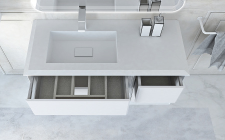 Шкаф подвесной Cezares Bellagio 54717 Bianco opaco