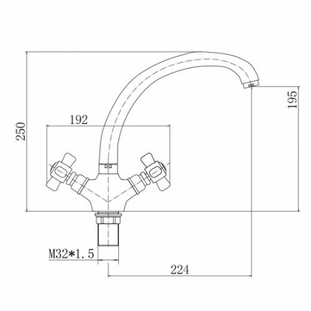 Смеситель для кухни FASHUN A4218