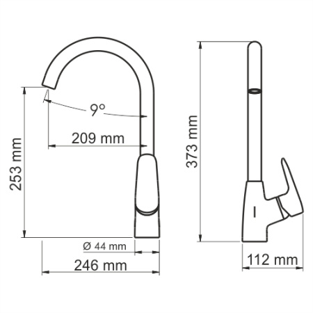 Смеситель для кухни  WasserKRAFT Vils 5607