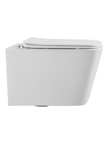 Унитаз подвесной безободковый Agger AT04100 сиденье с микролифтом