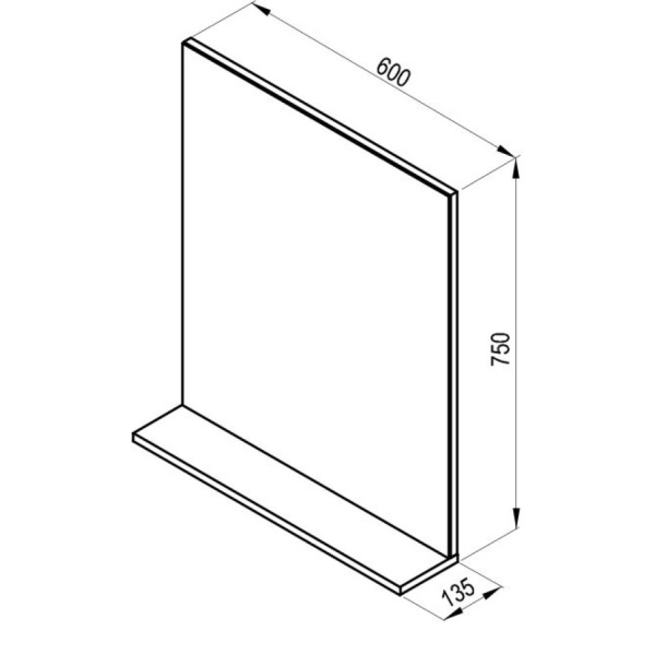Зеркало Ravak Rosa II 60 X000000930
