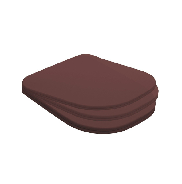 Сиденье с крышкой для унитаза Kerasan Tribeca 519175 бордовый матовый, микролифт