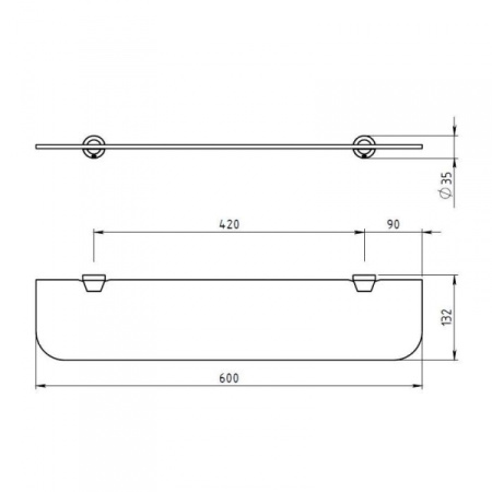 Полка Novaservis Metalia 6352.0