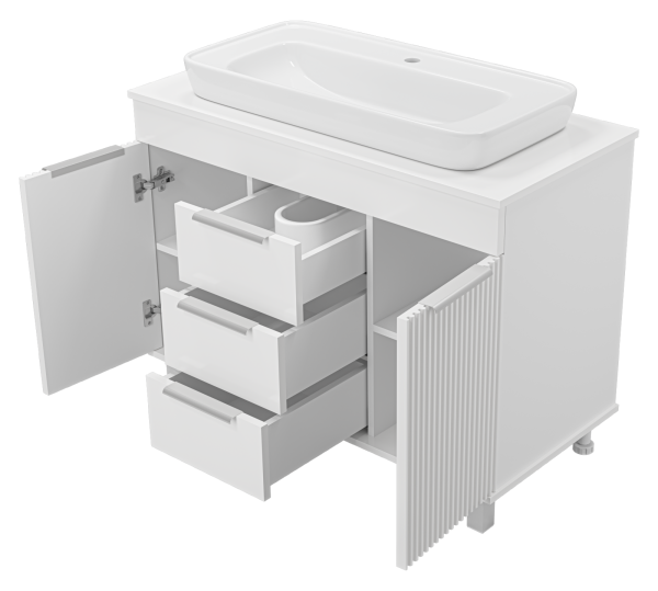 Тумба с раковиной  Brevita Enfida 100 УТ000014765