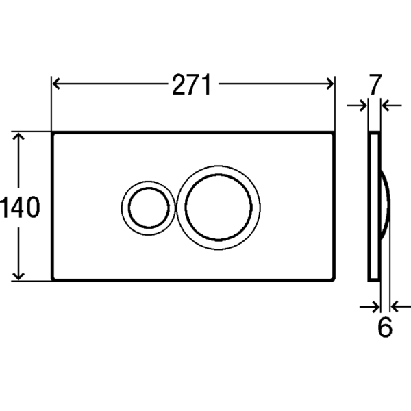Клавиша смыва Viega Visign for Style 10 596347