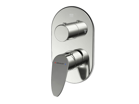 Смеситель для ванны встроенный Bravat Drop P69190C-2-RUS