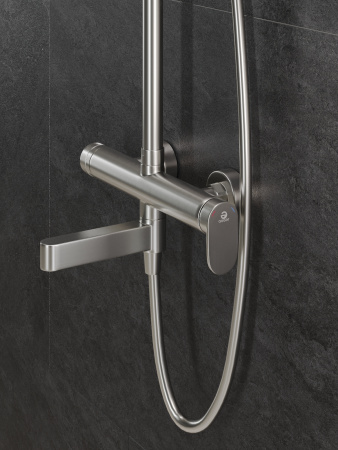 Душевая система с однорычажным смесителем AGGER Sweet A2793322 сатин матовый