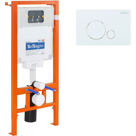 Комплект унитаза с инсталляцией BelBagno BB066CHR/BB870SC/BB002-80/BB014-SR-BIANCO