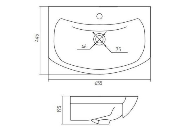 Раковина Акватон Балтика 1WH207775