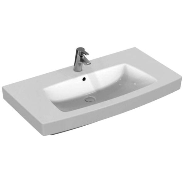 Раковина Ideal Standard Ventuno T002301, прямоугольная, накладная, 100 см